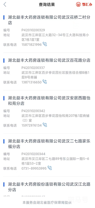 武汉定点药店电话查询官网及查询方式