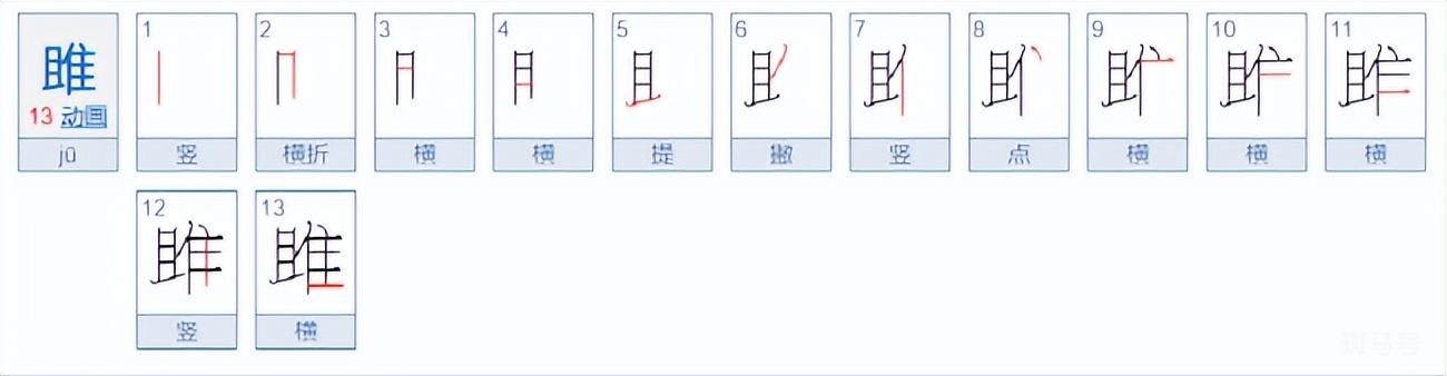 睢和雎什么区别（睢和雎的区别）(图2)