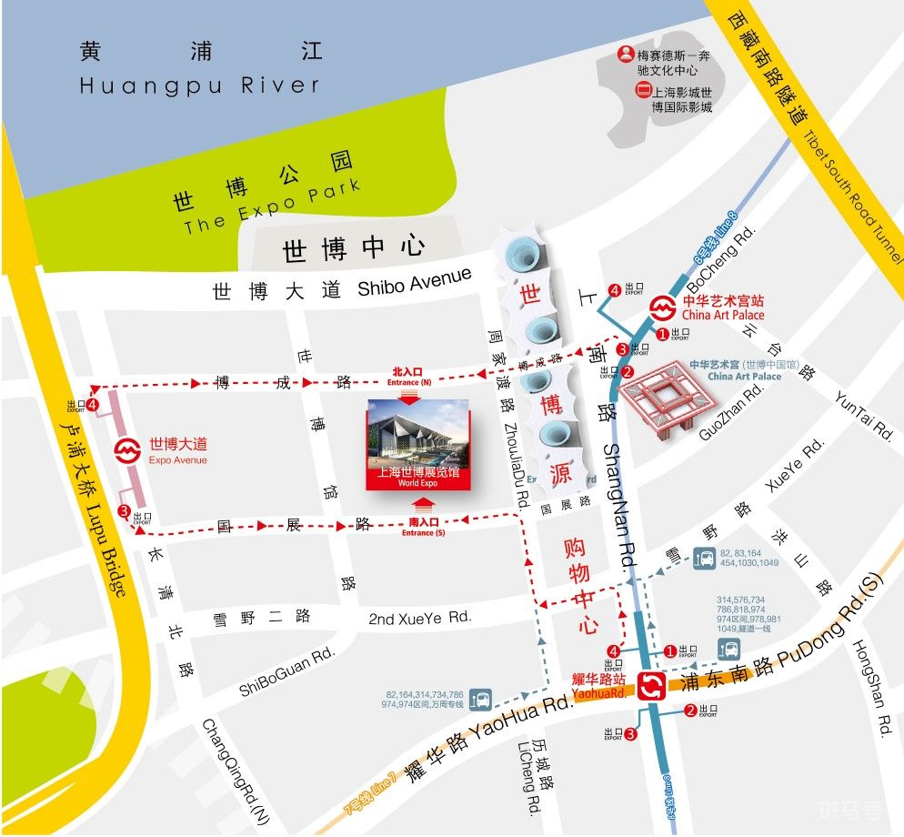 2023年上海国际嵌入式展会地址以及交通指南(附详情)(图2) 上海世博展览馆地址在哪 怎么坐车
